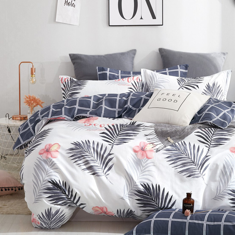 Тканина для постільної білизни Бязь "Gold" Lux "Пальмовий клуб" GL1670 (A+B) - (50м+50м)