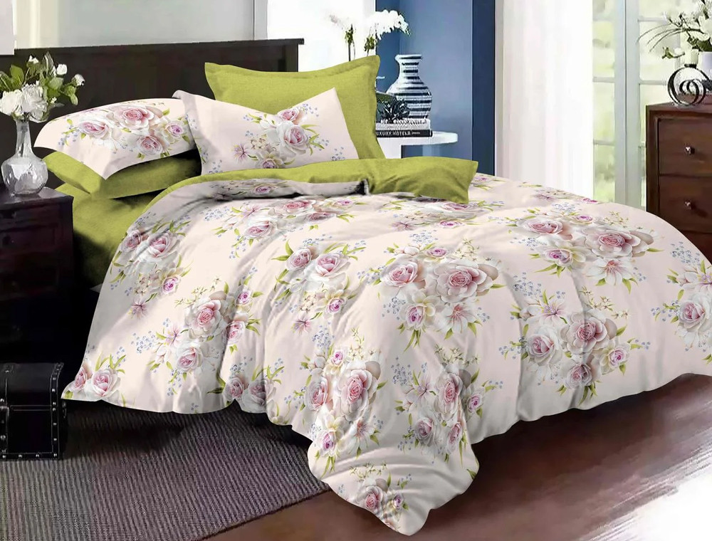 Тканина для постільної білизни Сатин S22-1 (A+B) - (60м+60м)