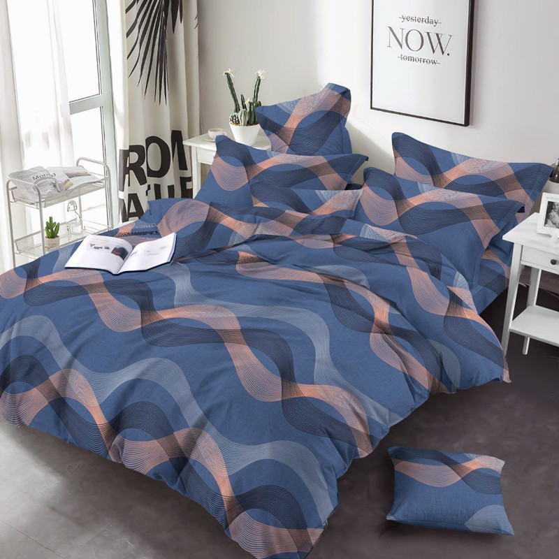 Тканина для постільної білизни Бязь "Gold" Lux GL3540blue