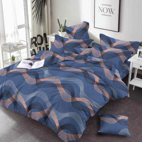 Тканина для постільної білизни Бязь "Gold" Lux GL3540blue