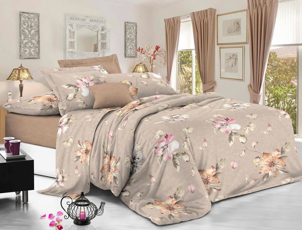 Ткань для постельного белья Сатин S23-2A (60м)