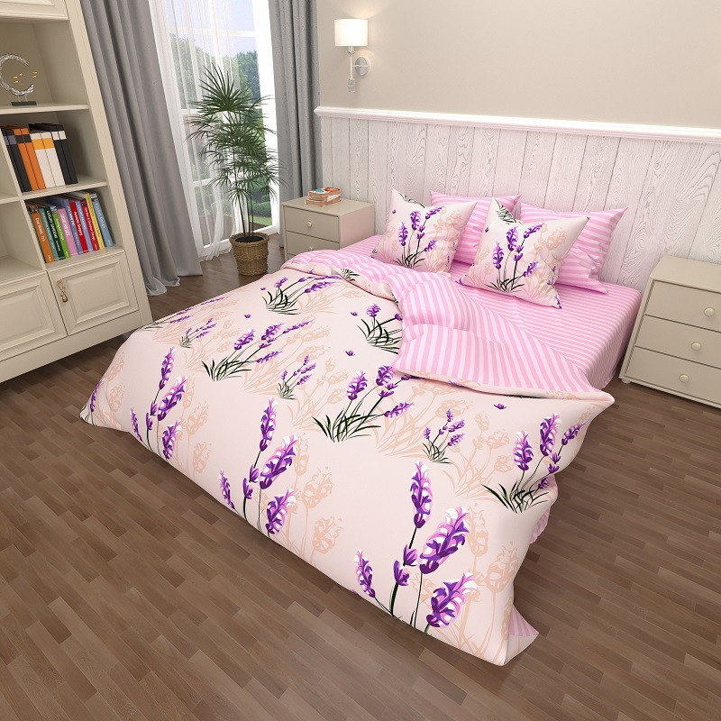 Семейный набор хлопкового постельного белья из Бязи "Gold" №157739AB Черешенка™