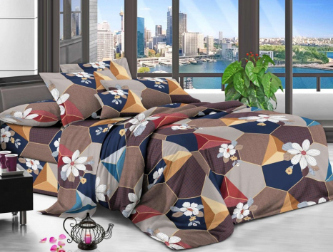 Полуторний набір постільної білизни 150*220 із полікотону №205499 Черешенька™