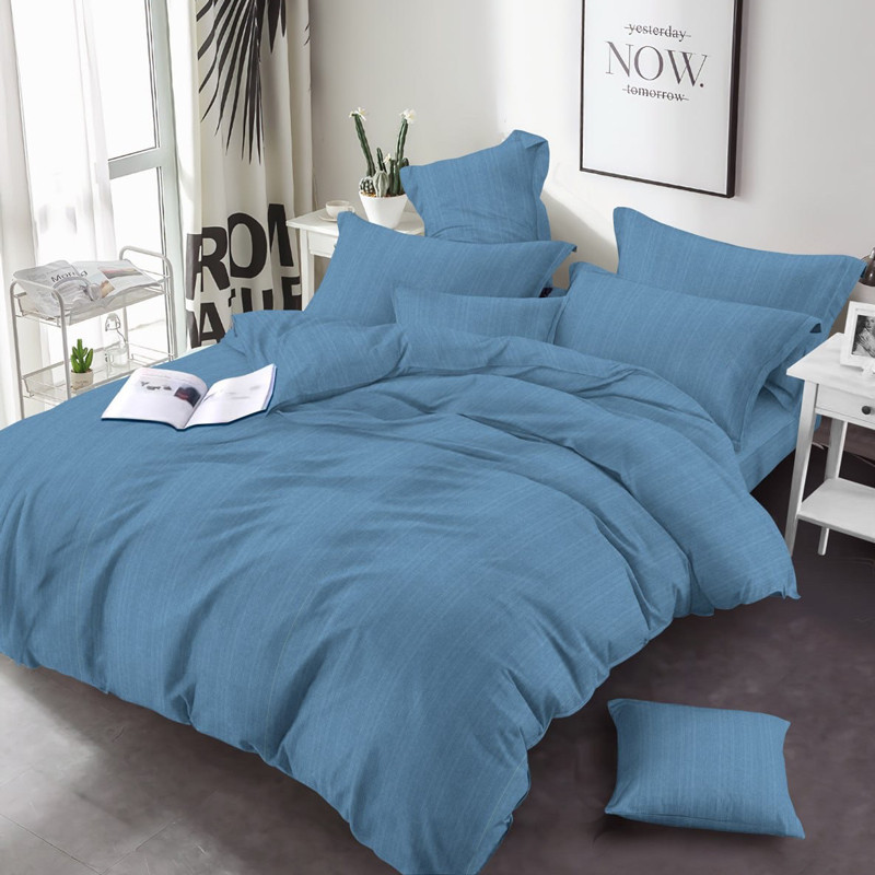 Тканина для постільної білизни Бязь "Gold" Lux однотонна GL336Blue (50м)