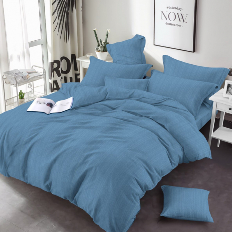 Тканина для постільної білизни Бязь "Gold" Lux однотонна GL336Blue (50м)