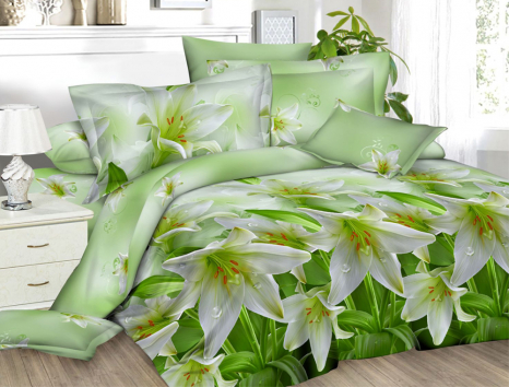 Полуторний набір постільної білизни 150*220 із Ранфорсу №187133 Черешенка™