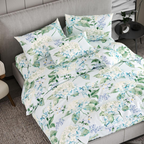 Ткань для постельного белья Бязь "Gold" Lux GL8442blue