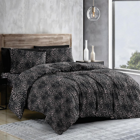 Тканина для постільної білизни Бязь "Gold" Lux GL11550grey-nude