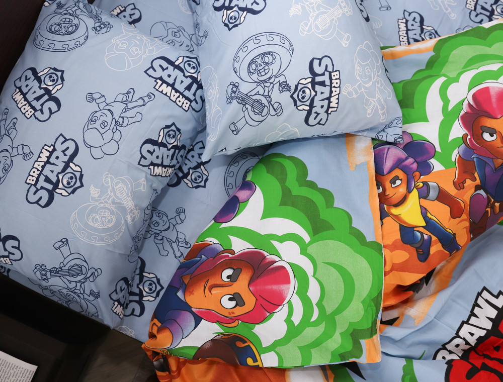 Полуторний набір постільної білизни 150*220 із Бязі "Gold" №164502AB Черешенка™