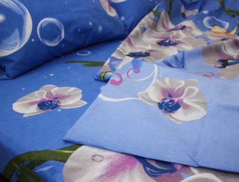 Семейный набор хлопкового постельного белья из Бязи "Gold" №154071 Черешенка™