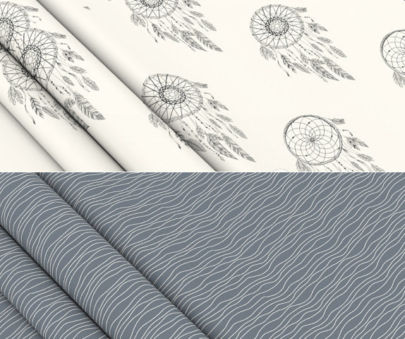 Ткань для постельного белья Бязь "Gold" Lux GL7862 (A+B) - (50м+50м)