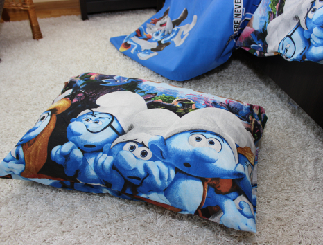 Полуторний набір постільної білизни 150*220 із Бязі "Gold" №164317 Черешенка™