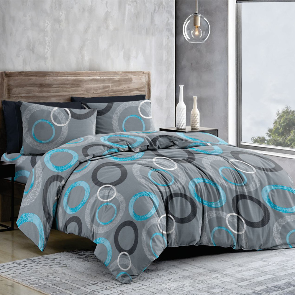 Тканина для постільної білизни Бязь "Gold" GLL992Blue