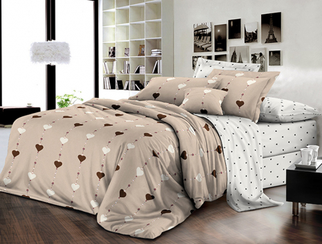 Сімейний набір постільної білизни із Ранфорсу №181261AB Черешенка™