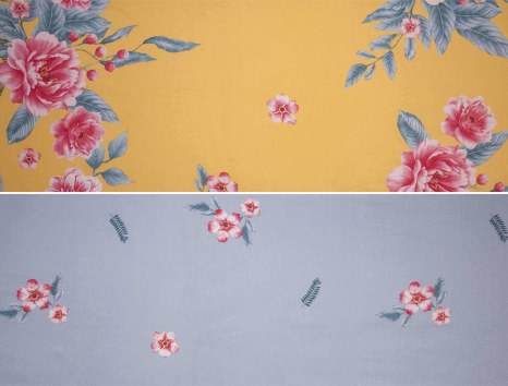 Тканина для постільної білизни Сатин S-124 (A+B) - (60м+60м)