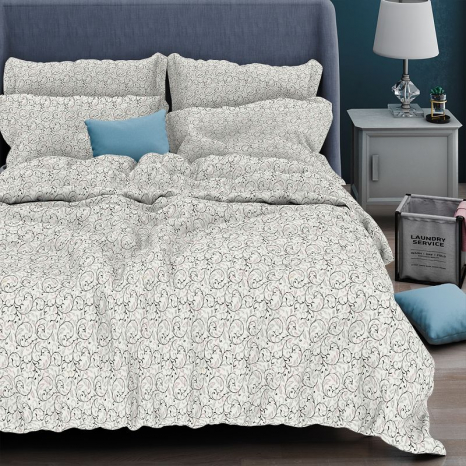 Тканина для постільної білизни Бязь "Gold" Lux GL6914-beige