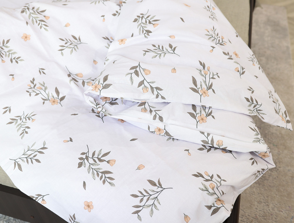 Семейный набор хлопкового постельного белья из Бязи "Gold" №515047AB Черешенка™