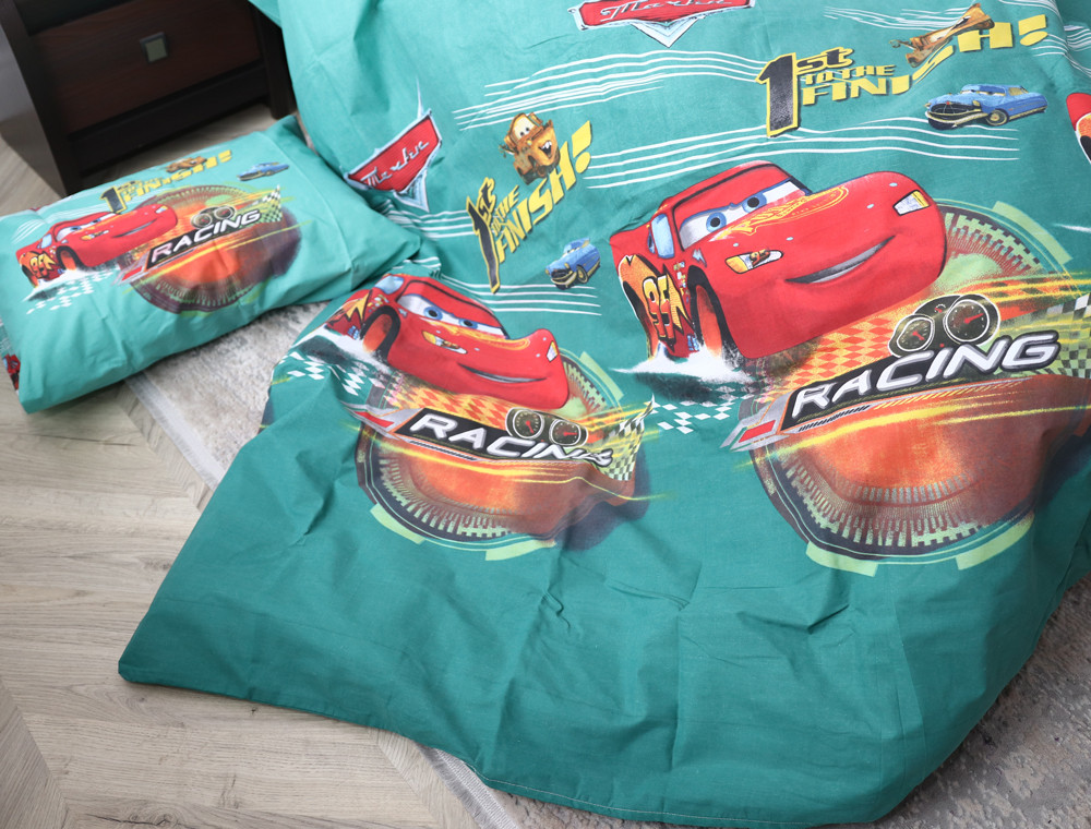 Полуторний набір постільної білизни 150*220 із Бязі "Gold" №164571 Черешенка™