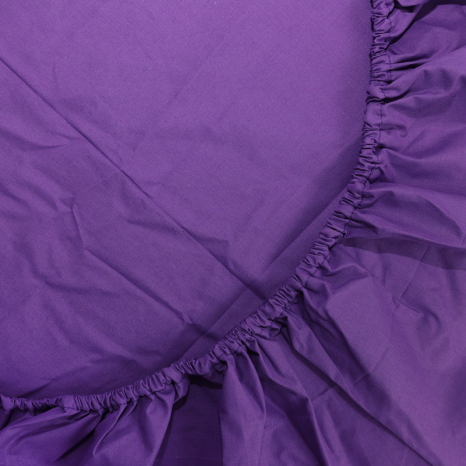 Простирадло на резинці (160*200*25) фіолетове №1031