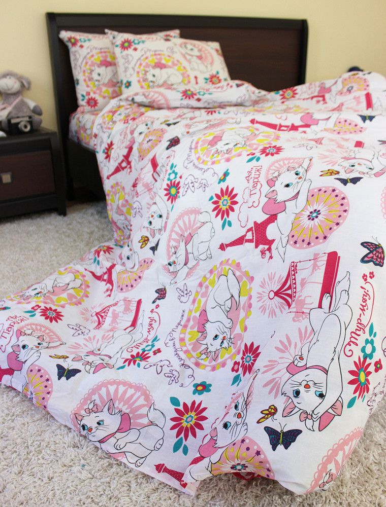 Полуторний набір постільної білизни 150*220 із Бязі "Gold" №164211 Черешенка™