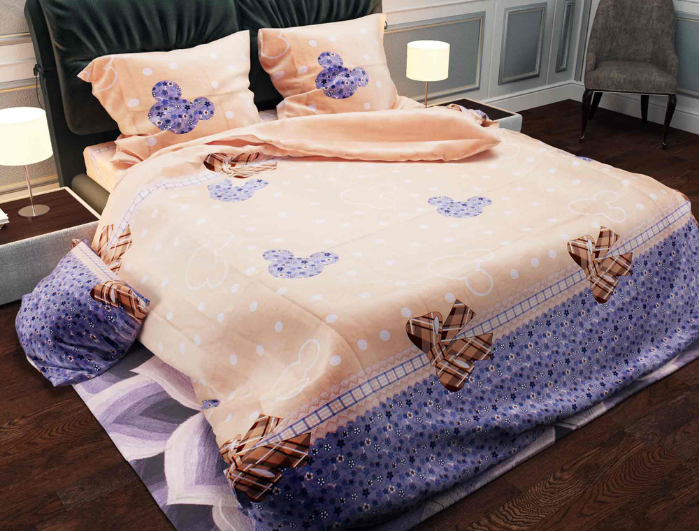 Тканина для постільної білизни Бязь "Gold" Lux GL549