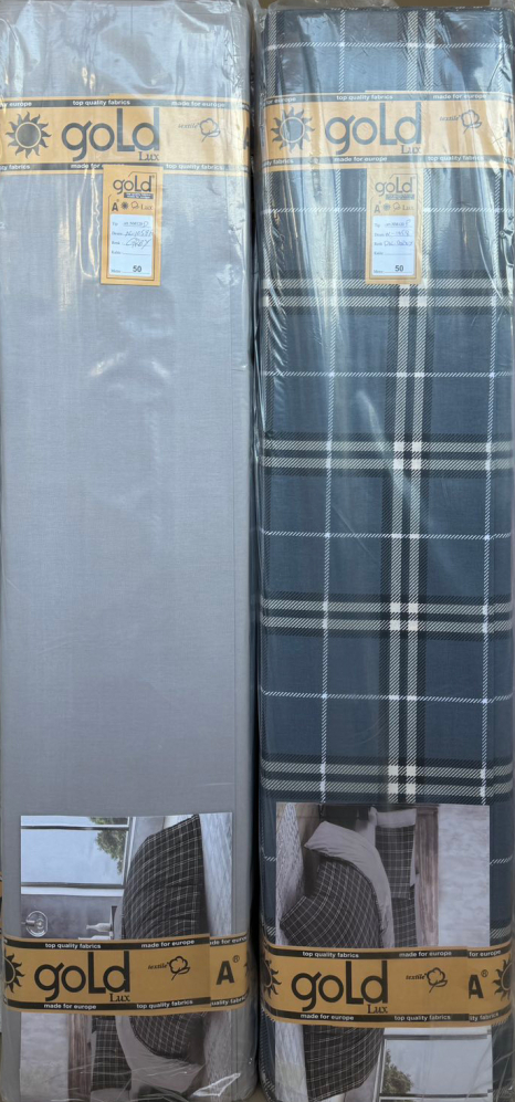 Ткань для постельного белья Бязь "Gold" Lux GL10580grey (A+B) - (50м+50м)