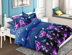 Двоспальний набір постільної білизни 180*220 із полікотону №20107 Черешенька™