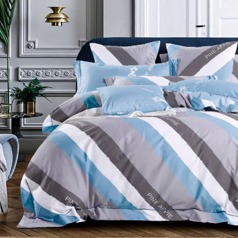 Тканина для постільної білизни Бязь "Gold" Lux "Ананас" GL1563 (A+B) - (50м+50м)