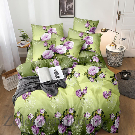 Тканина для постільної білизни Бязь "Gold" Lux GL1083green