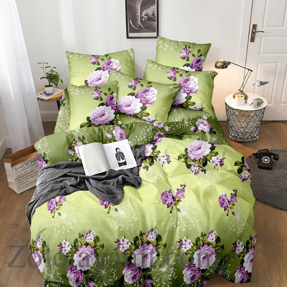 Тканина для постільної білизни Бязь "Gold" Lux GL1083green