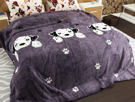 Полуторний флісовий плед №33736