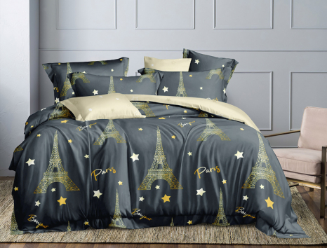 Тканина для постільної білизни Бязь "Gold" Lux GL3698grey