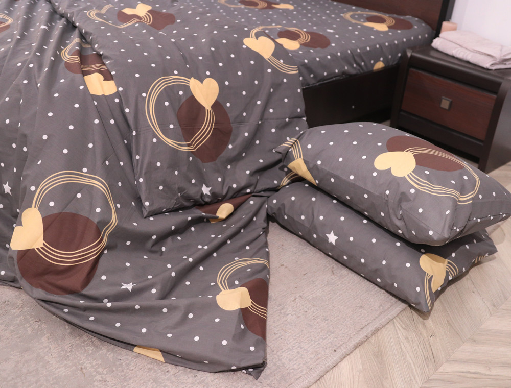 Двоспальний набір постільної білизни 180*220 із Бязі "Gold" №150148 Черешенька™