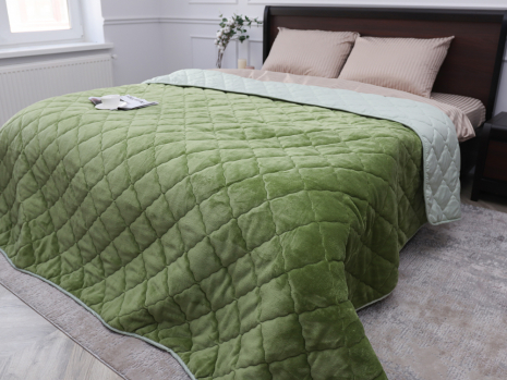 Євро-максі флісове стьобане покривало №55060R