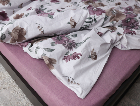 Семейный набор хлопкового постельного белья из Бязи "Gold" №157946AB Черешенка™