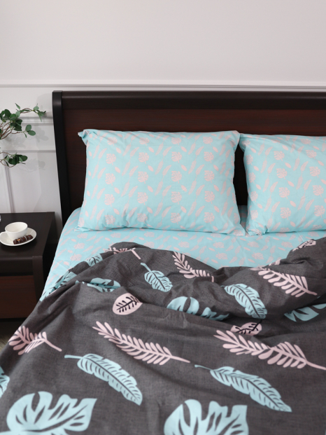 Двоспальний набір постільної білизни 180*220 із Бязі "Gold" №15146AB Черешенка™