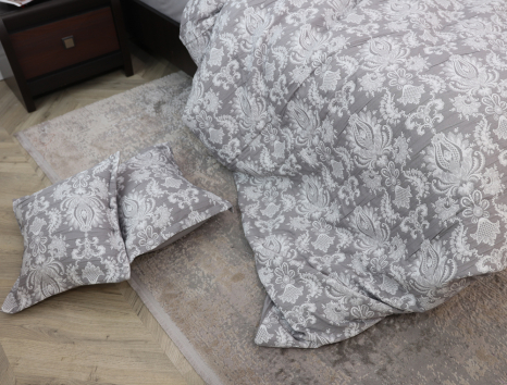 Евро макси набор постельного белья 200*230 из Муслина №600-30 Черешенка™