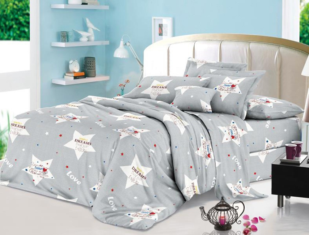 Сімейний набір постільної білизни 240*220 із полікотону №201748 Черешенька™