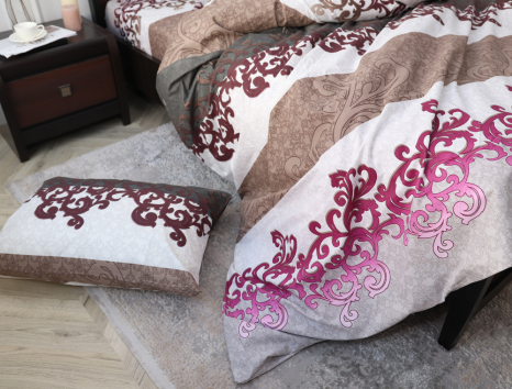 Двоспальний набір постільної білизни 180*220 із Бязі "Gold" №156904 Черешенка™