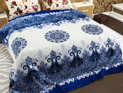 Двоспальний флісовий плед №33563