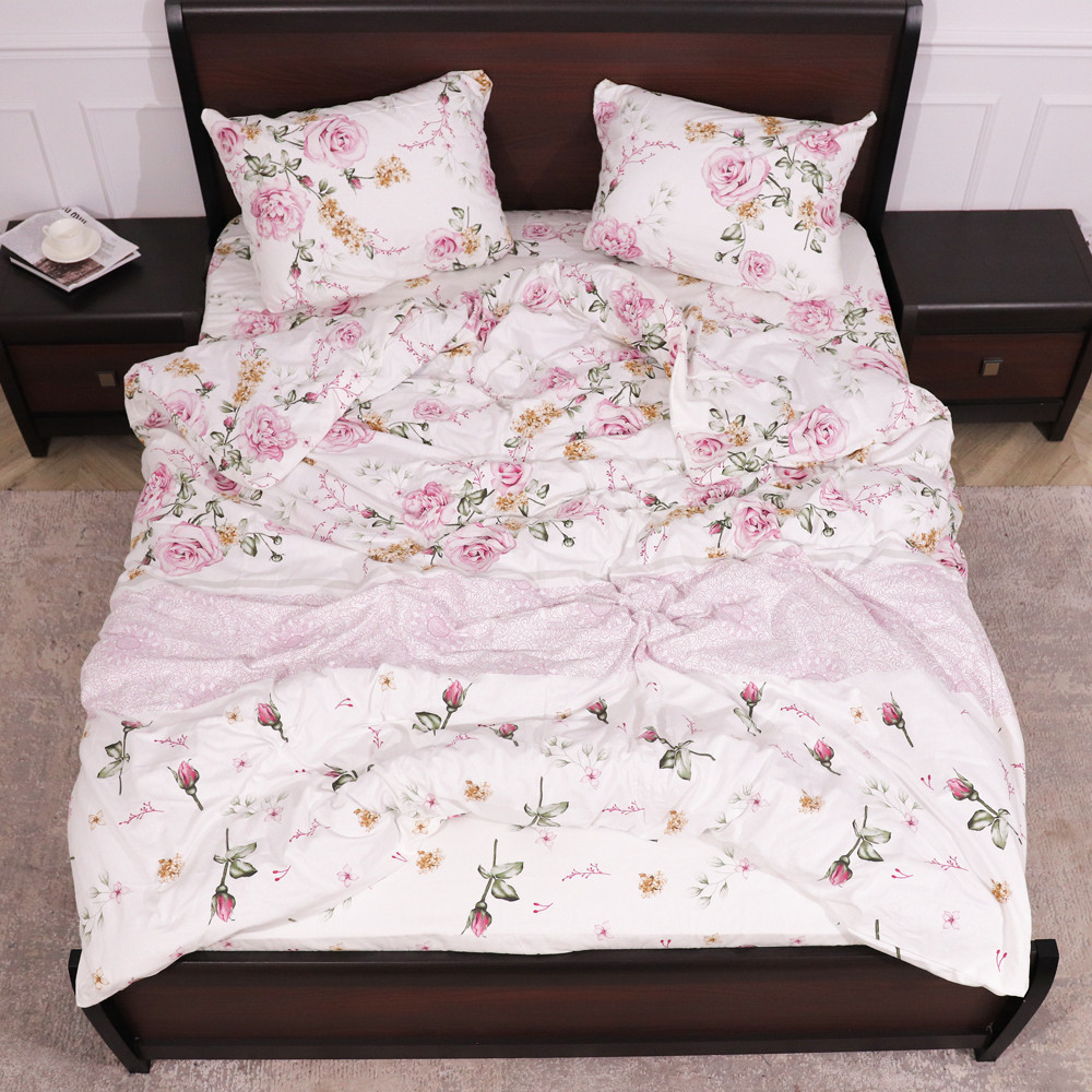 Полуторний набір постільної білизни 150*220 з Фланелі №954072 Черешенка™