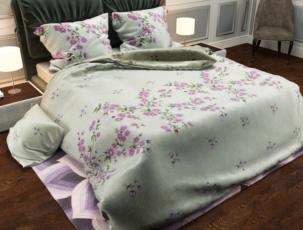 Ткань для постельного белья Бязь "Gold" Lux "Дыхание весны" GL2898R