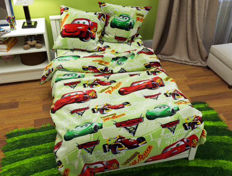 Дитячий комплект з Бязі "Gold" №16131 Черешенка™