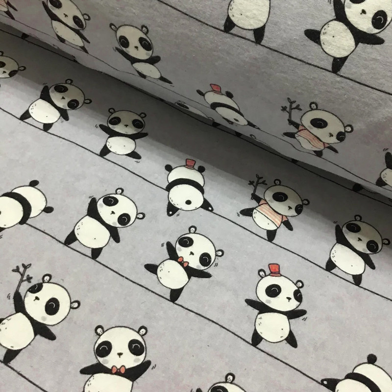 Ткань для постельного белья Бязь "Gold" Lux детская "Анимированная панда" GLB221