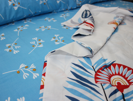 Полуторный набор постельного белья 150*220 из Бязи "Gold" №156082AB Черешенка™