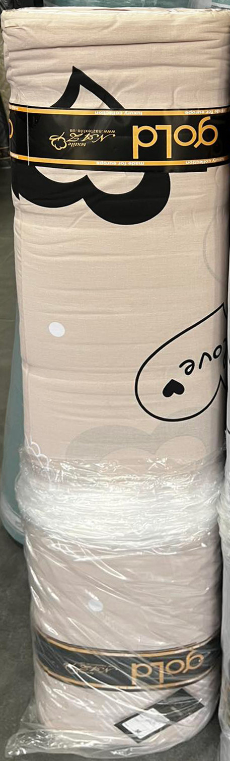 Тканина для постільної білизни Бязь "Gold" Lux GL8224beige