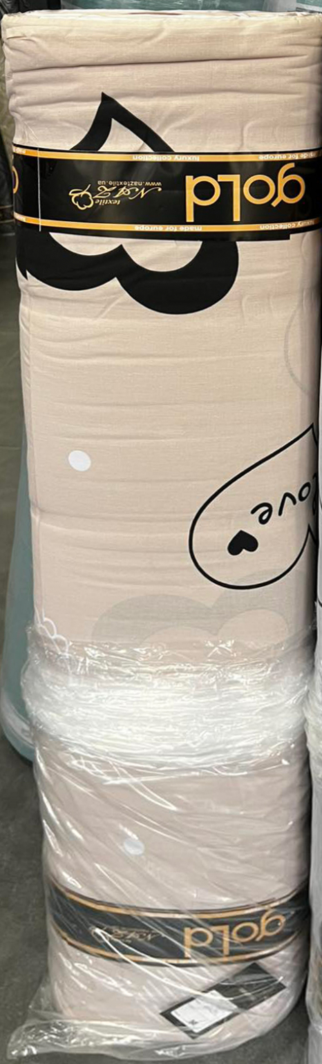 Тканина для постільної білизни Бязь "Gold" Lux GL8224beige