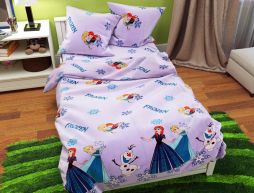 Полуторний набір постільної білизни 150*220 із Бязі "Gold" №167100 Черешенка™