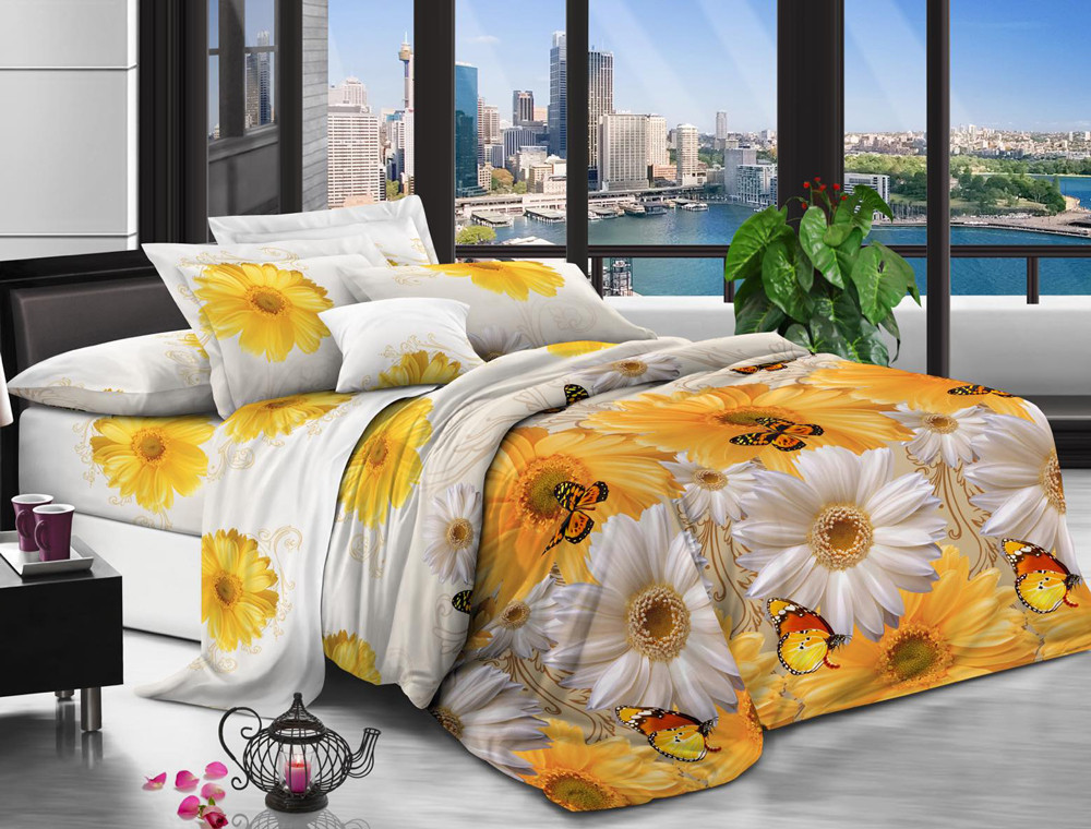 Семейный набор хлопкового постельного белья из Бязи "Gold" №157546 Черешенка™