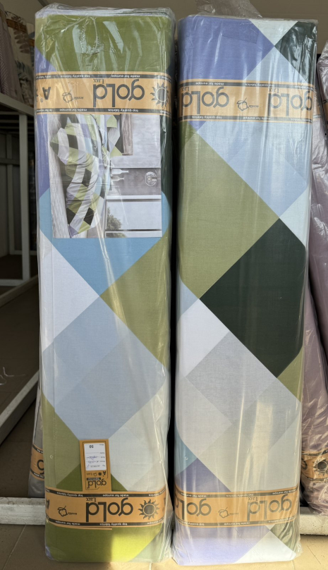 Ткань для постельного белья Бязь "Gold" Lux GL12360green